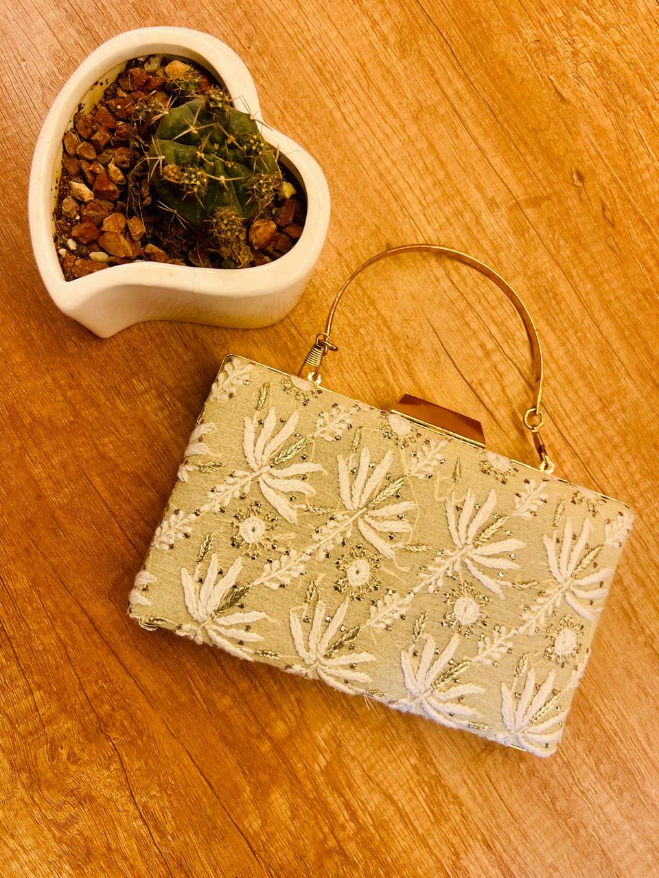 Embroidered camphor potli bag